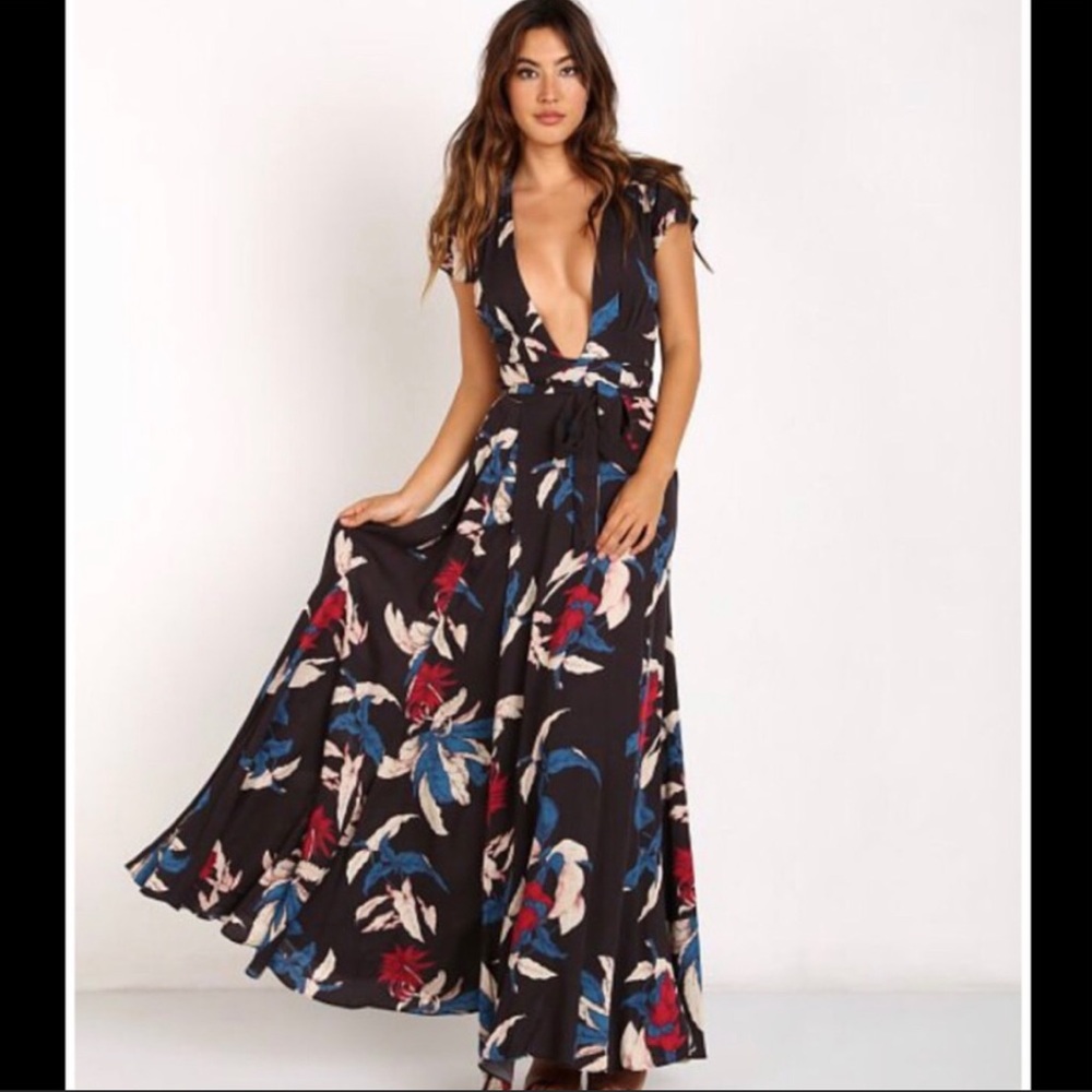 Tularosa Side Wrap Maxi Dress